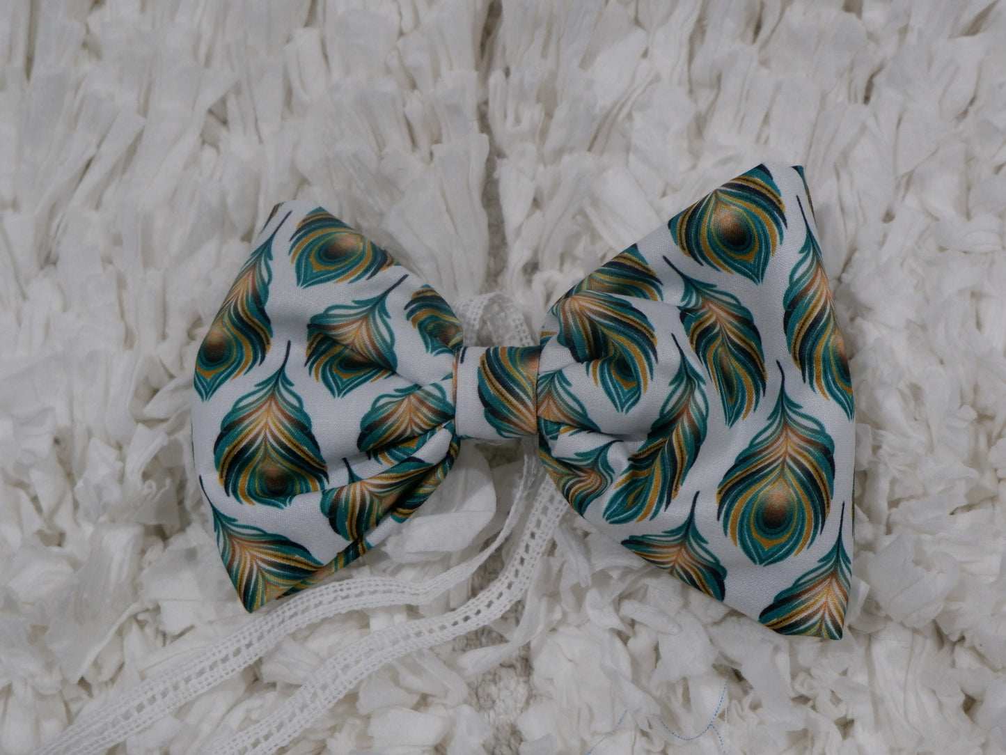 Pixie Woofs Mor Pankh Bow for Pets/Paw-Babies