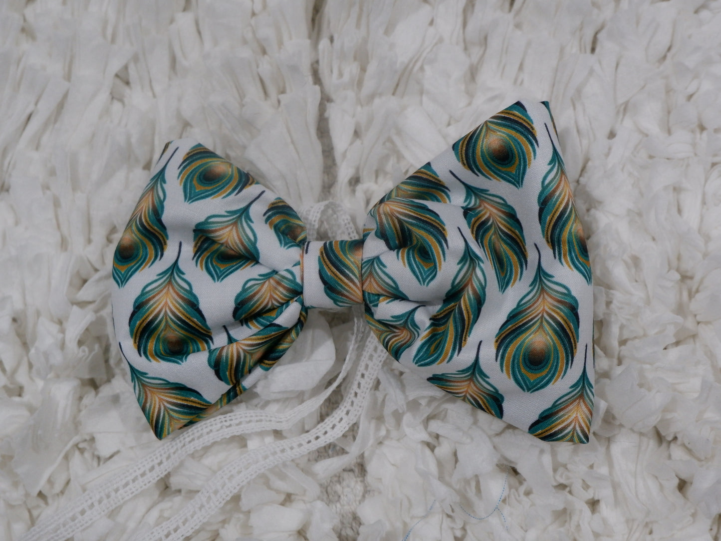 Pixie Woofs Mor Pankh Bow for Pets/Paw-Babies