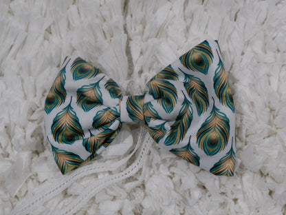 Pixie Woofs Mor Pankh Bow for Pets/Paw-Babies